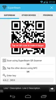 SuperBeam WiFi Direct Share скриншот 1