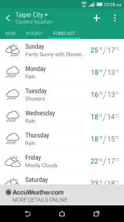 HTC Weather скриншот 1