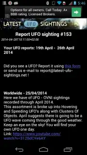 Latest UFO Sightings скриншот 5
