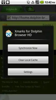 Xmarks for Dolphin Browser скриншот 1