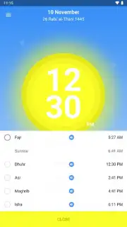 1Muslim: Prayer times, Azan скриншот 5