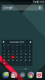 Month Calendar Widget скриншот 6