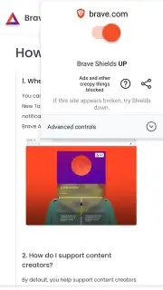 Brave Browser (Beta) скриншот 4