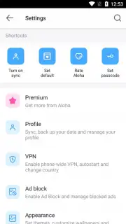 Aloha Browser Turbo скриншот 7