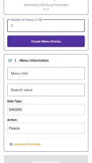 GG Script Generator скриншот 4