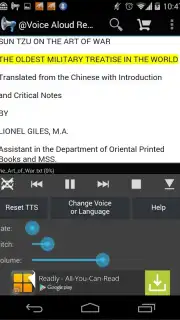 Voice Aloud Reader скриншот 1