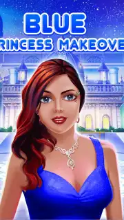 Blue Princess Makeup Salon Games For Girls скриншот 1
