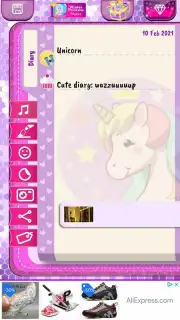 Unicorn Diary скриншот 4