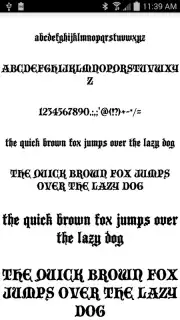 Gothic Fonts 50 скриншот 1