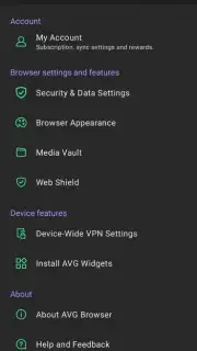 AVG Browser скриншот 2