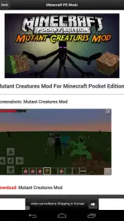 Mods Minecraft PE PRO скриншот 1
