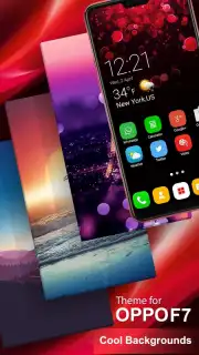 Oppo F7 Launcher - Themes and Wallpapers скриншот 1