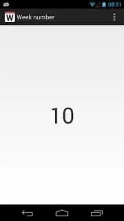 Week number скриншот 2