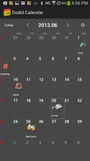 dodol Calendar Widget скриншот 3