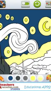 Vincent van Gogh Coloring Book скриншот 13