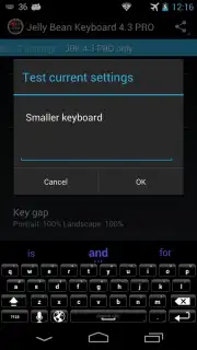 Jelly Bean Keyboard 4.3 скриншот 2