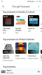 Google Podcasts скриншот 3