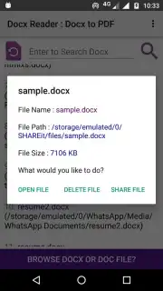 Docx Reader скриншот 9