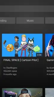 YouTube for Android TV скриншот 1