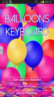 Balloons Keyboard скриншот 9