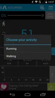 Accupedo Pedometer скриншот 2