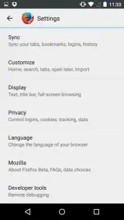 Firefox Beta скриншот 5