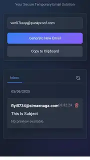 TempMail PRO скриншот 1
