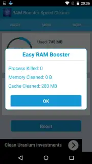 RAM Booster Speed Cleaner скриншот 2