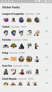 WAStickerApps - Games stickers for Whatsapp скриншот 1