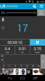 Accupedo Pedometer скриншот 5