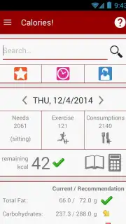 Calories! скриншот 8