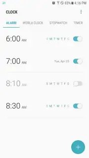 Samsung Clock скриншот 1