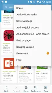 Samsung Internet Beta скриншот 4