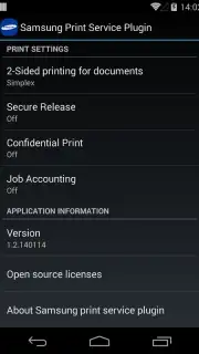 Samsung Print Service Plugin скриншот 1