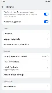Internet Browser скриншот 9
