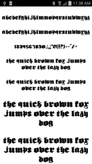 Gothic Fonts 50 скриншот 5
