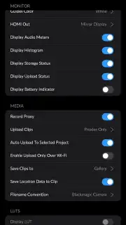 Blackmagic Camera скриншот 9
