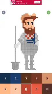 Pixel Art - Color by Number Book скриншот 10