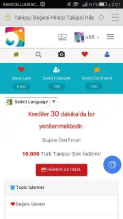 Takipci 750 скриншот 2