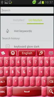 Pink Keyboard Hearts Glow скриншот 4