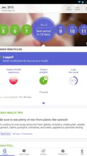 Glow - Period Tracker скриншот 3