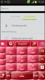 Pink Keyboard Hearts Glow скриншот 3