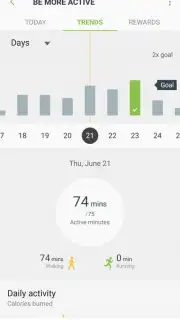 Samsung Health скриншот 1