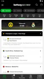 Betway Scores скриншот 8