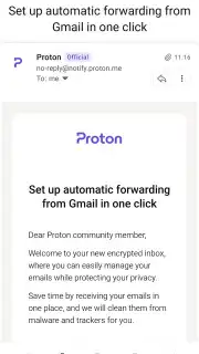 Proton Mail скриншот 9