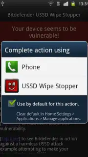 Bitdefender USSD Wipe Stopper скриншот 2