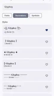 Glyphsy – Stylish Keyboard скриншот 3