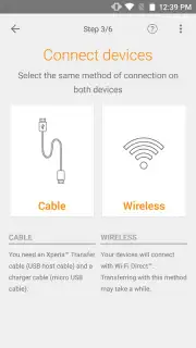 Xperia Transfer Mobile скриншот 1