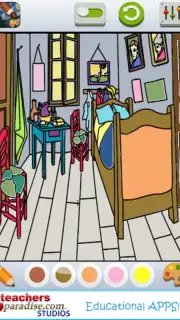 Vincent van Gogh Coloring Book скриншот 16