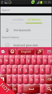 Pink Keyboard Hearts Glow скриншот 7